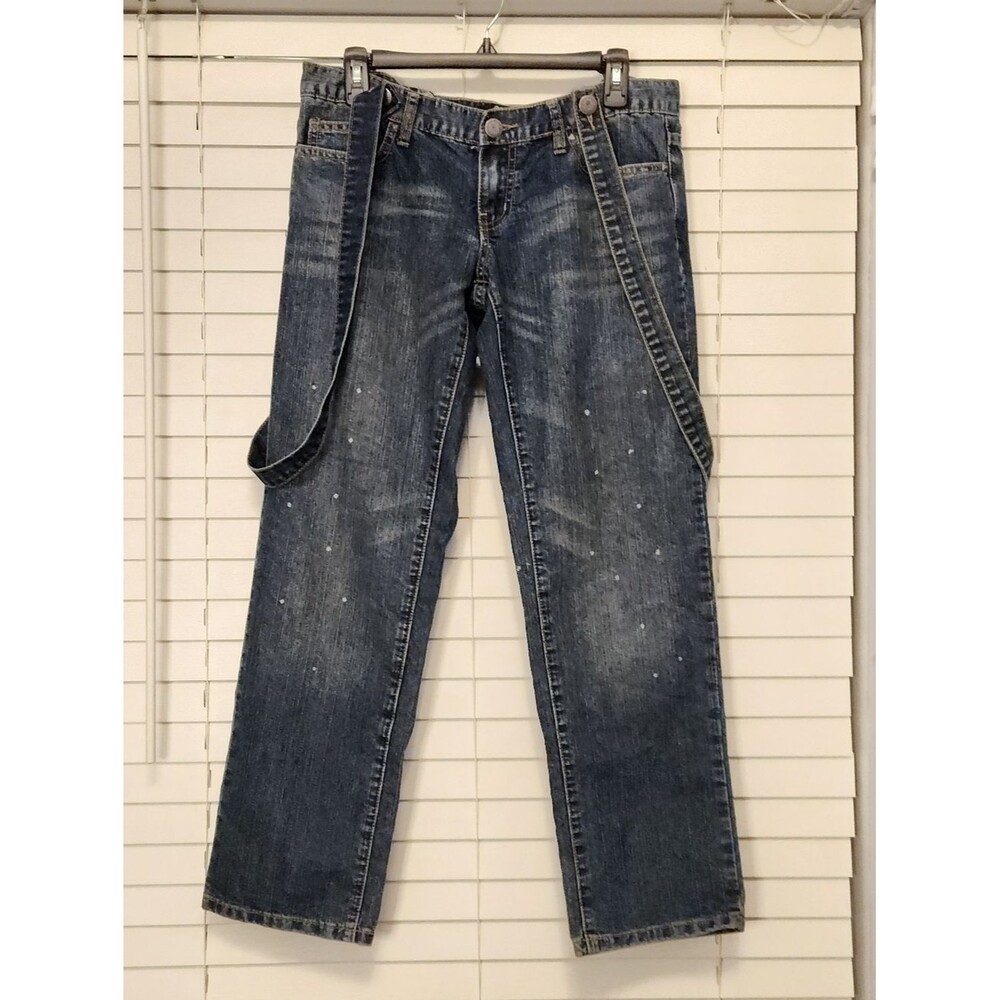 Vintage Y2K Abby Dawn By Avril Lavigne Low Rise Jean With Suspenders Size 13?